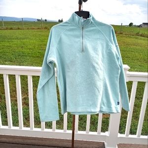 L.L. Bean Soft Blue Fleece Jacket Size Medium